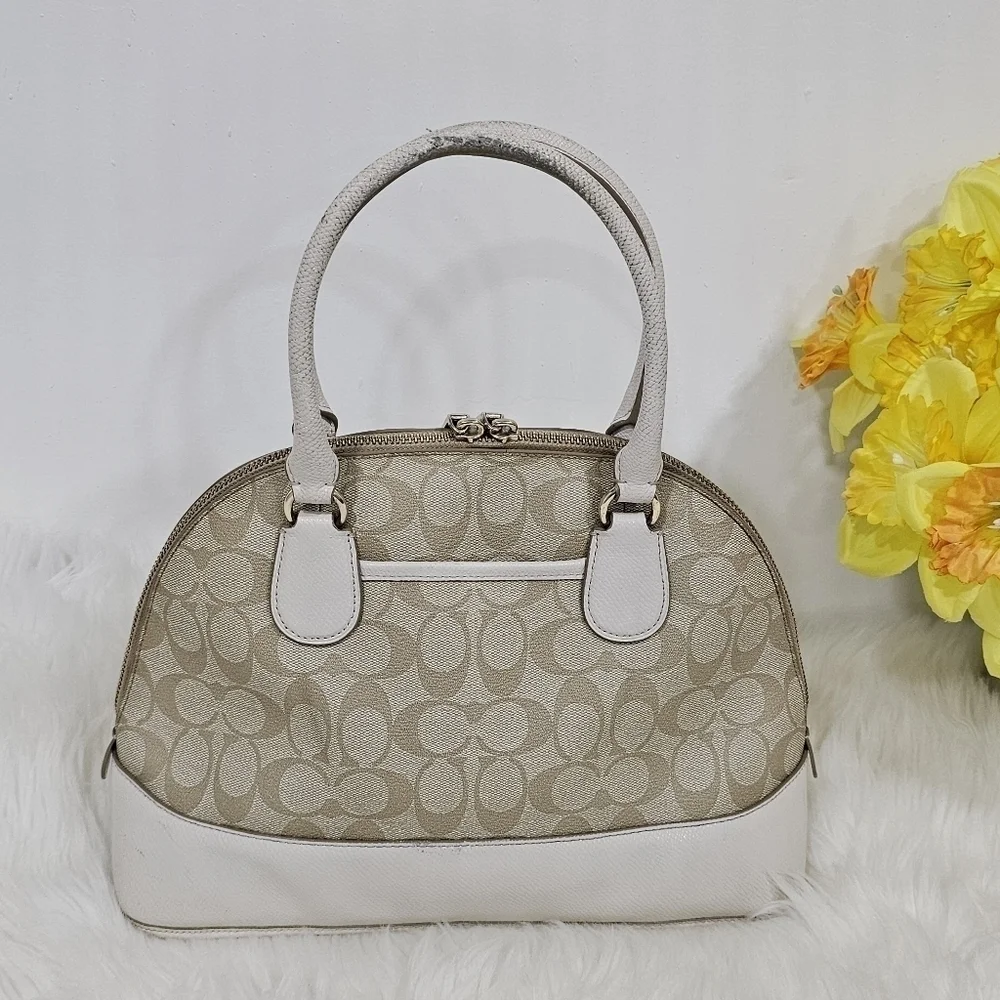 Coach Cora signature khaki